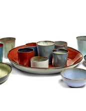 Afbeelding in Gallery-weergave laden, BEKER CYLINDER LAAG D7,5 H5 LIGHT BLUE / SMOKEY BLUE