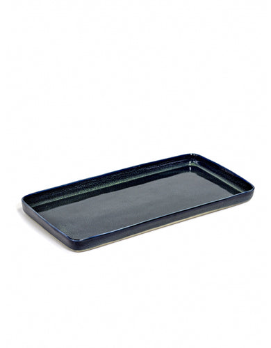 Bord Rectangular Plate Large 37,5x18 H2,4 Dark Blue