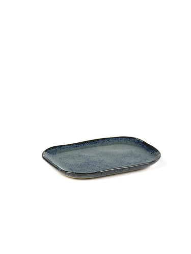 Bord Rechthoekig N°3 Medium 14,5x10,5 H1,4 Blauw Grijs