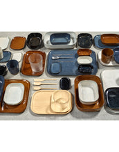 Afbeelding in Gallery-weergave laden, Bord Rechthoekig N°2 Large 23x15 H1,4 Oker Bruin