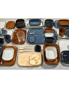 Bord Rechthoekig N°2 Large 23x15 H1,4 Oker Bruin