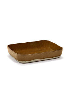 Ovenschaal N°10 30,1x22,3 H5,5 Oker Bruin
