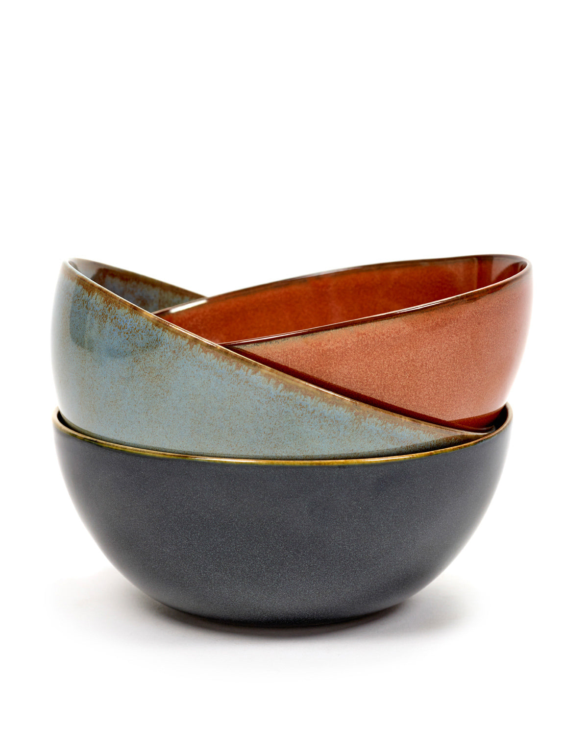 BOWL L D15 H6 SMOKEY BLUE