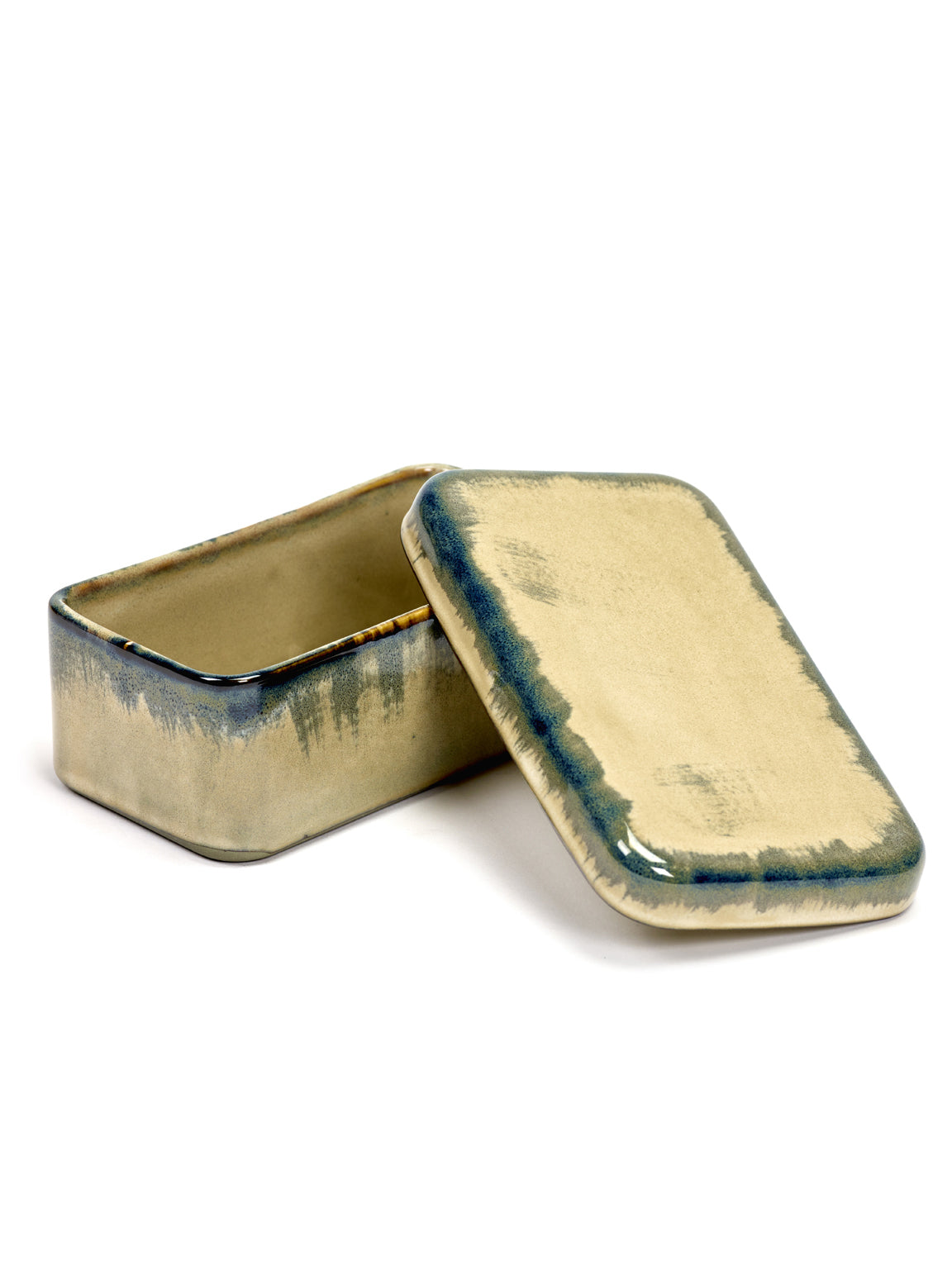 <transcy>BUTTER DISH RECTANGULAR MISTY GRAY 14X8 H5</transcy>