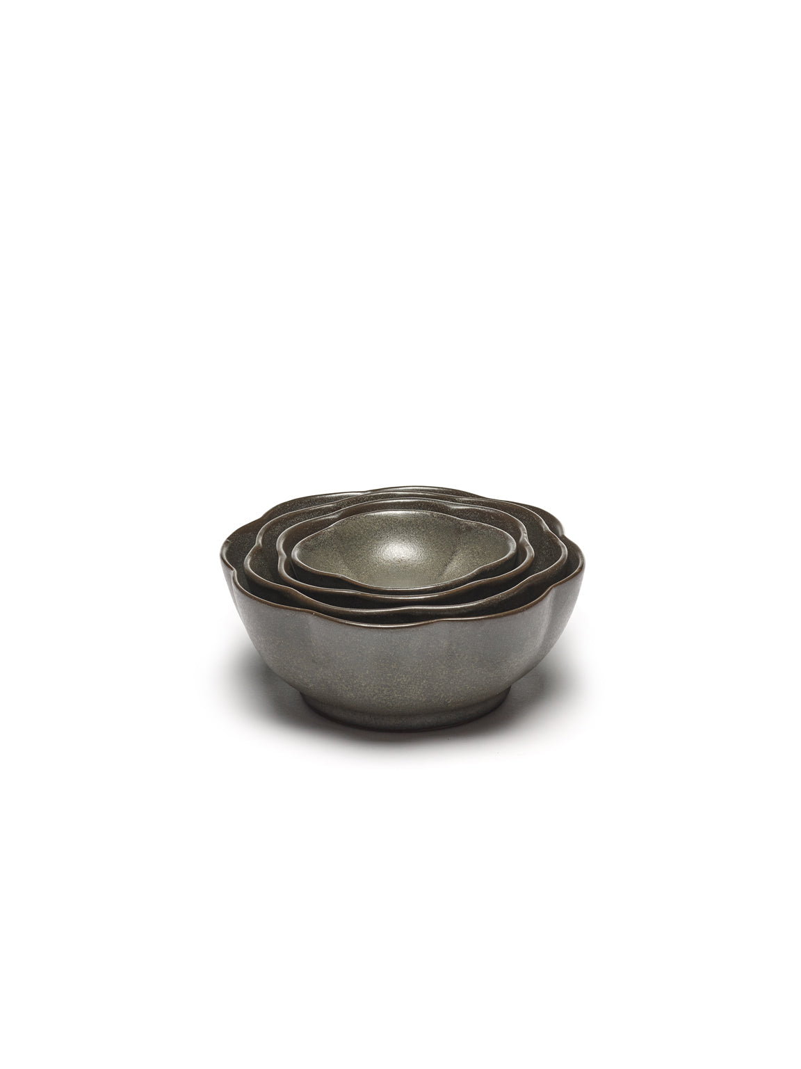 <transcy>Bowl Inku Ribbed M D11 H4 cm Green</transcy>