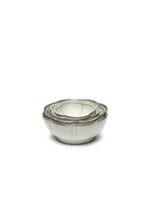 Afbeelding in Gallery-weergave laden, Kom Inku Geribbeld M D11 H4 cm Wit