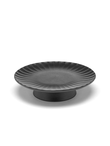 Gebakschaal Inku L D24 H6,5 cm Zwart