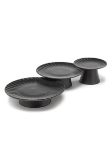 Gebakschaal Inku 01 M D21 H8 cm Zwart