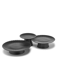 Gebakschaal Inku 01 M D21 H8 cm Zwart