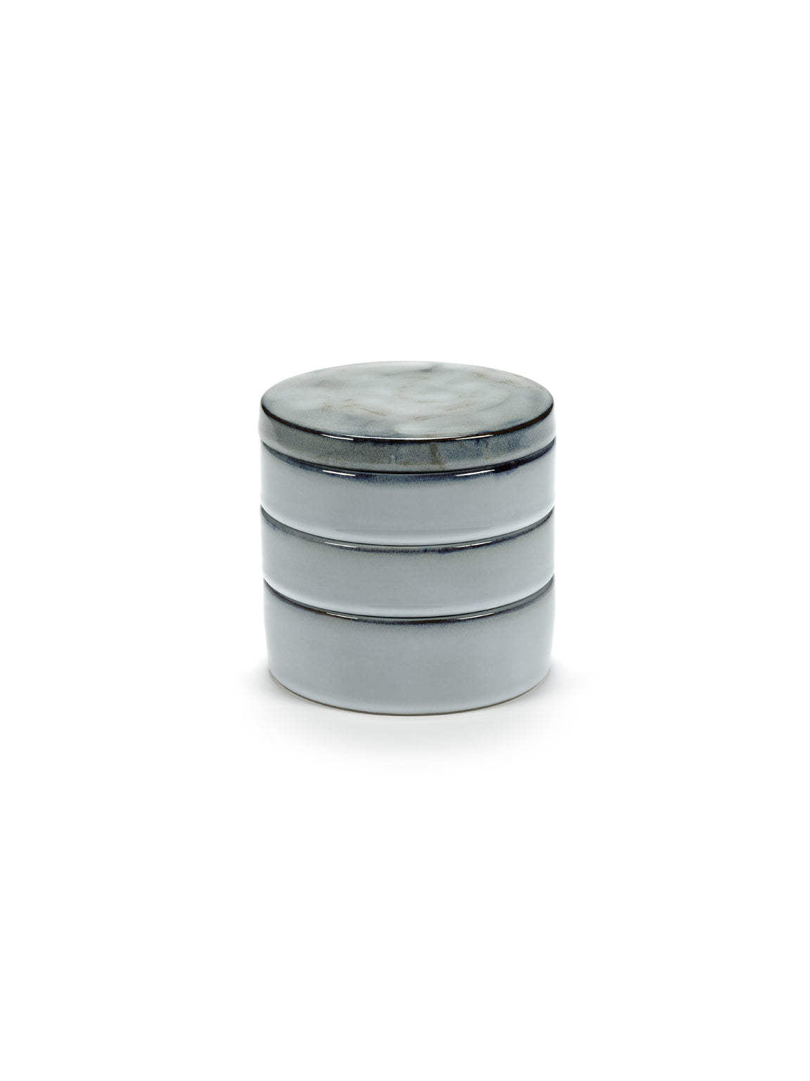 Kom Pure Set 3 Stapelbaar D14 H15 Blauw