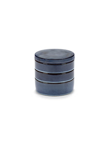 Kom Pure Set 3 Stapelbaar D14 H15 Donker Blauw