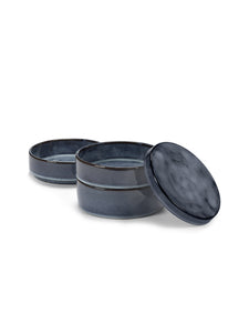 Kom Pure Set 3 Stapelbaar D14 H15 Donker Blauw
