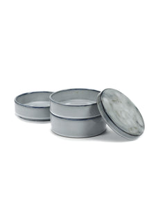 Kom Pure Set 3 Stapelbaar D14 H15 Blauw