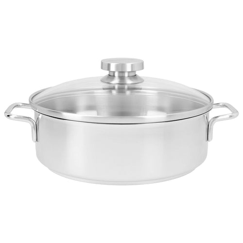 Lage Kookpot Demeyere Apollo 24 cm + Glazen Deksel