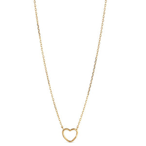Halsketting Enamel Organic Heart