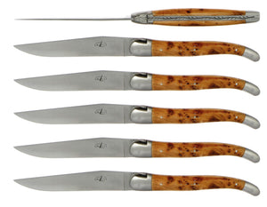 Messen Forge De Laguiole Juniper handle Set van 6