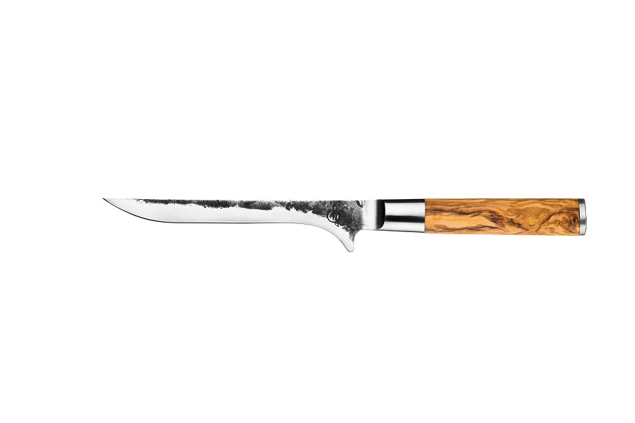 <transcy>Knife Forged Boning Knife Olive Wood</transcy>