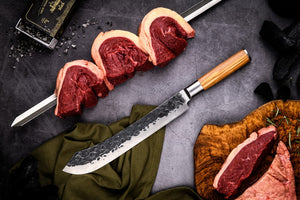Spies Forged Olijfhout Churrasco V-vorm 60cm