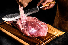 Afbeelding in Gallery-weergave laden, Mes Forged Olijfhout Slagersmes Butcher