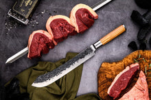 Afbeelding in Gallery-weergave laden, Mes Forged Olijfhout Slagersmes Butcher