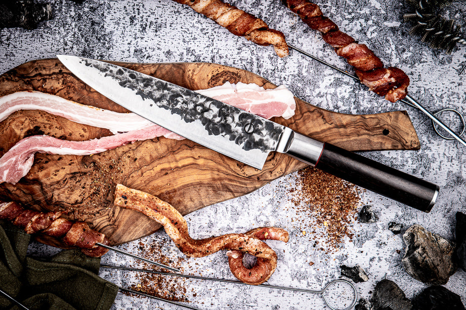 <transcy>Knife Forged Sebra Chef's Knife</transcy>
