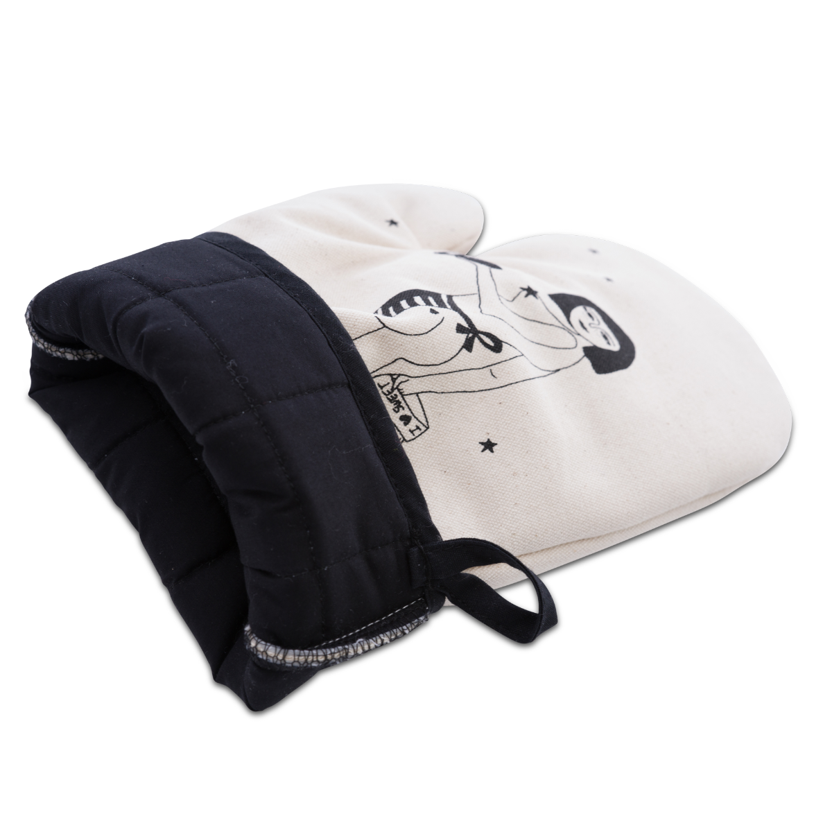 <transcy>Oven Mitt Helen B Pin-up Cake Girl</transcy>