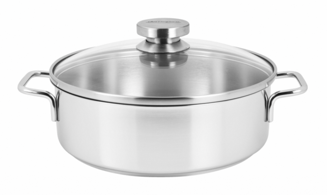 <transcy>Low Cooking Pot Demeyere Apollo 24 cm + Glass Lid</transcy>