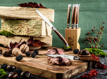 Afbeelding in Gallery-weergave laden, Steakmessen Laguiole Wood-look Set 6