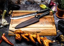 Load image into Gallery viewer, &lt;transcy&gt;Cover Leather Forged Chef&#39;s Knife&lt;/transcy&gt;