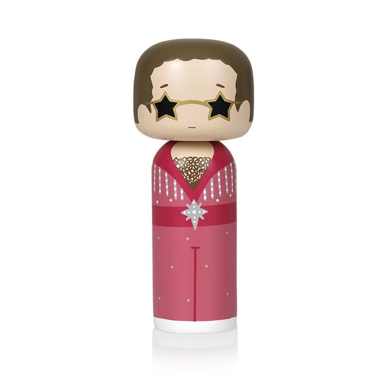 <transcy>Figurine Lucie Kaas Kokeshi Doll Elton in pink</transcy>