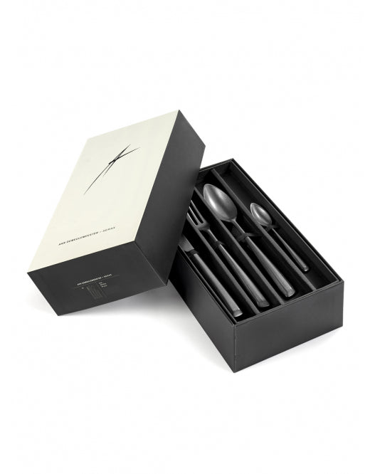 <transcy>Cutlery Zoë Giftbox 24 Pieces Anthracite</transcy>