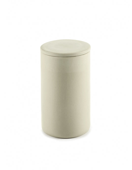 <transcy>Jar with Lid Cose Round L D7 H12,6 Beige</transcy>