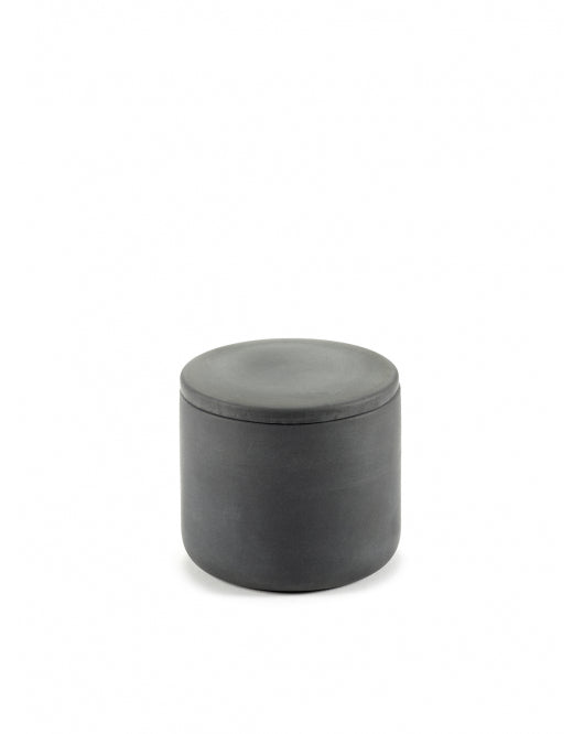 <transcy>Jar with Lid Cose Round S D7 H6,5 Dark Gray</transcy>