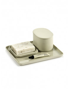 Schaaltje Cose Rechthoekig M L19,2 B16,2 H1,2 Beige
