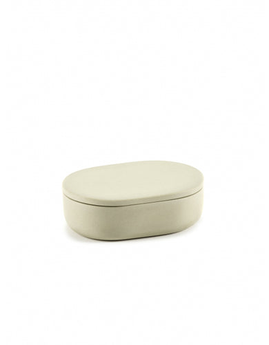 Potje met Deksel Cose Ovaal S L10,2 B7 H3,3 Beige