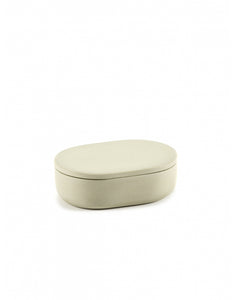 Potje met Deksel Cose Ovaal S L10,2 B7 H3,3 Beige