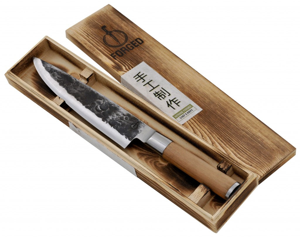 <transcy>Knife Forged Olive Wood Chef's Knife</transcy>