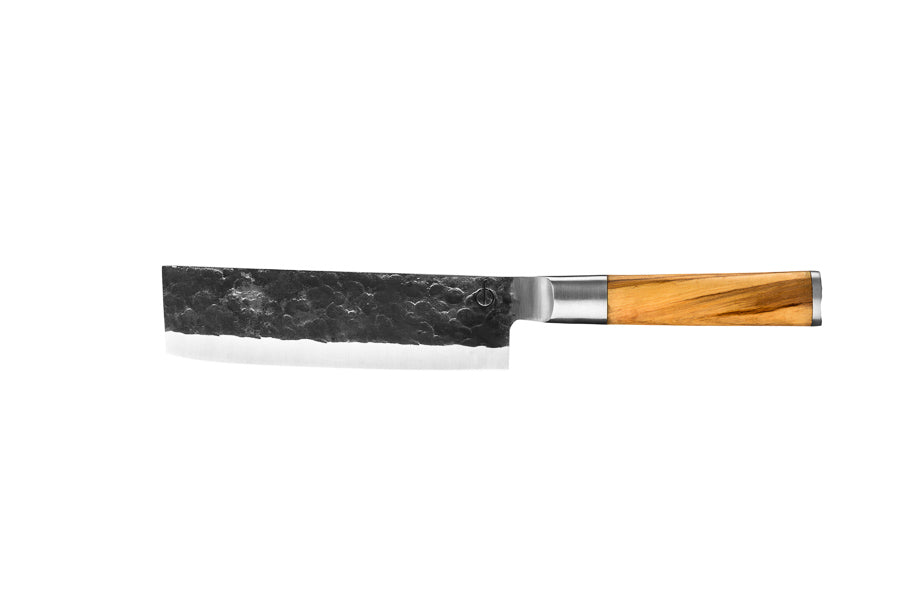 <transcy>Knife Forged Olive Wood Chopping Ax</transcy>