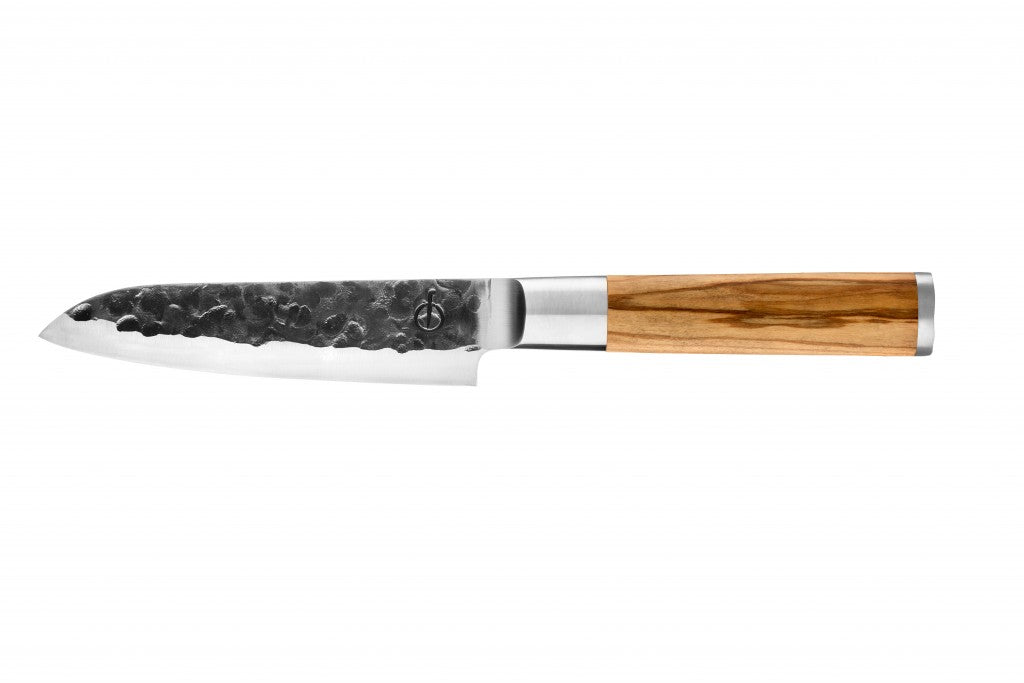 <transcy>Knife Forged Olive Wood Santoku 14 cm</transcy>