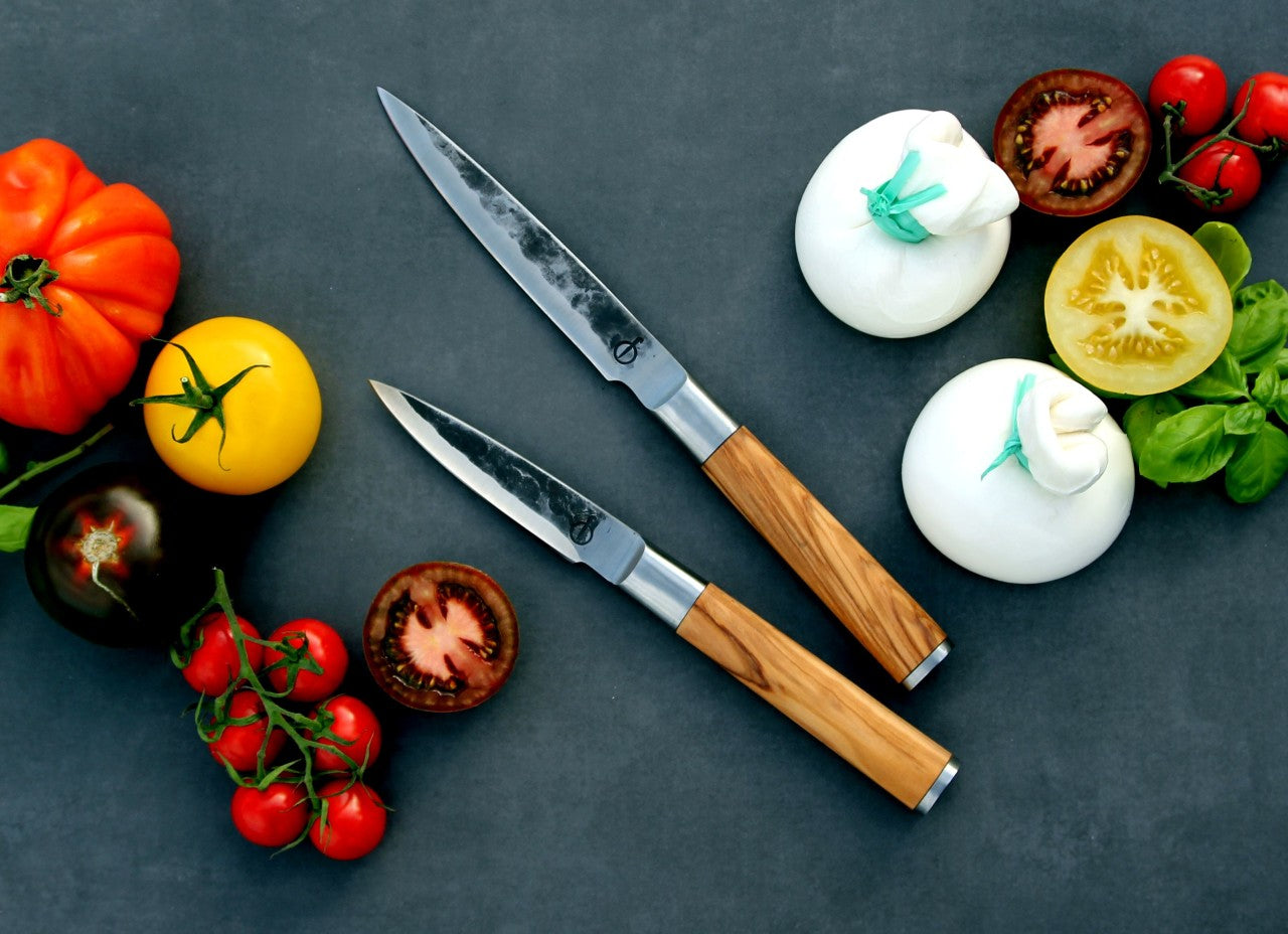 <transcy>Knife Forged Olive Wood Paring Knife</transcy>