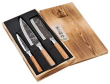 Afbeelding in Gallery-weergave laden, Mes Forged Olijfhout Luxury Set 3