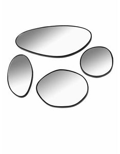 Spiegel B Marie Ovaal XS 29,5 X 16 H1,5 Zwart