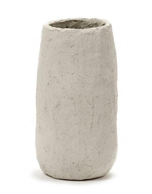 Vaas Marie Papier Mache D16 H40 Beige