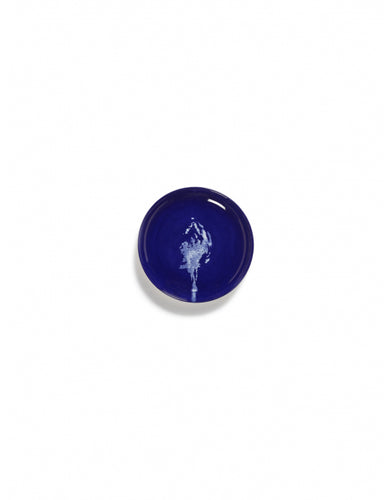Bord Feast Xs D16 X H2 Cm Lapis Lazuli Artisjok Wit