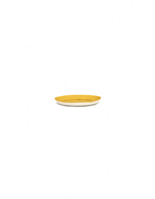 <transcy>Plate Feast XS L16 X B16 X H2 Cm Sunny Yellow Swirl-Dots Black</transcy>