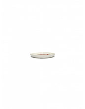 Afbeelding in Gallery-weergave laden, Bord Feast Xs D16 X H2 Cm Wit Swirl-Stripes Rood
