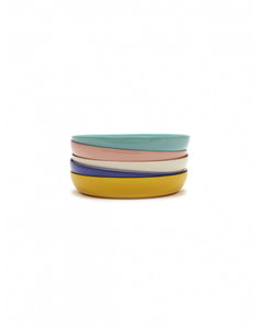 Bord Hoog Feast D22 X H4 Cm Delicious Pink Paprika Blauw