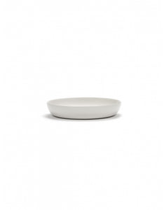 Bord Hoog Feast D22 X H4 Cm Wit Swirl-Stripes Rood