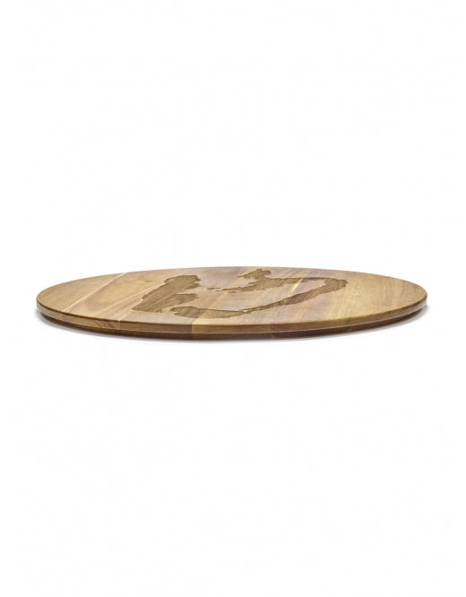 <transcy>Tray Feast L L45 X W45 X H1,8 Cm Wood Paprika</transcy>