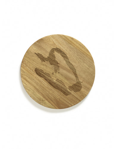 Dienblad Feast S D35 X H1,8 Cm Hout Paprika